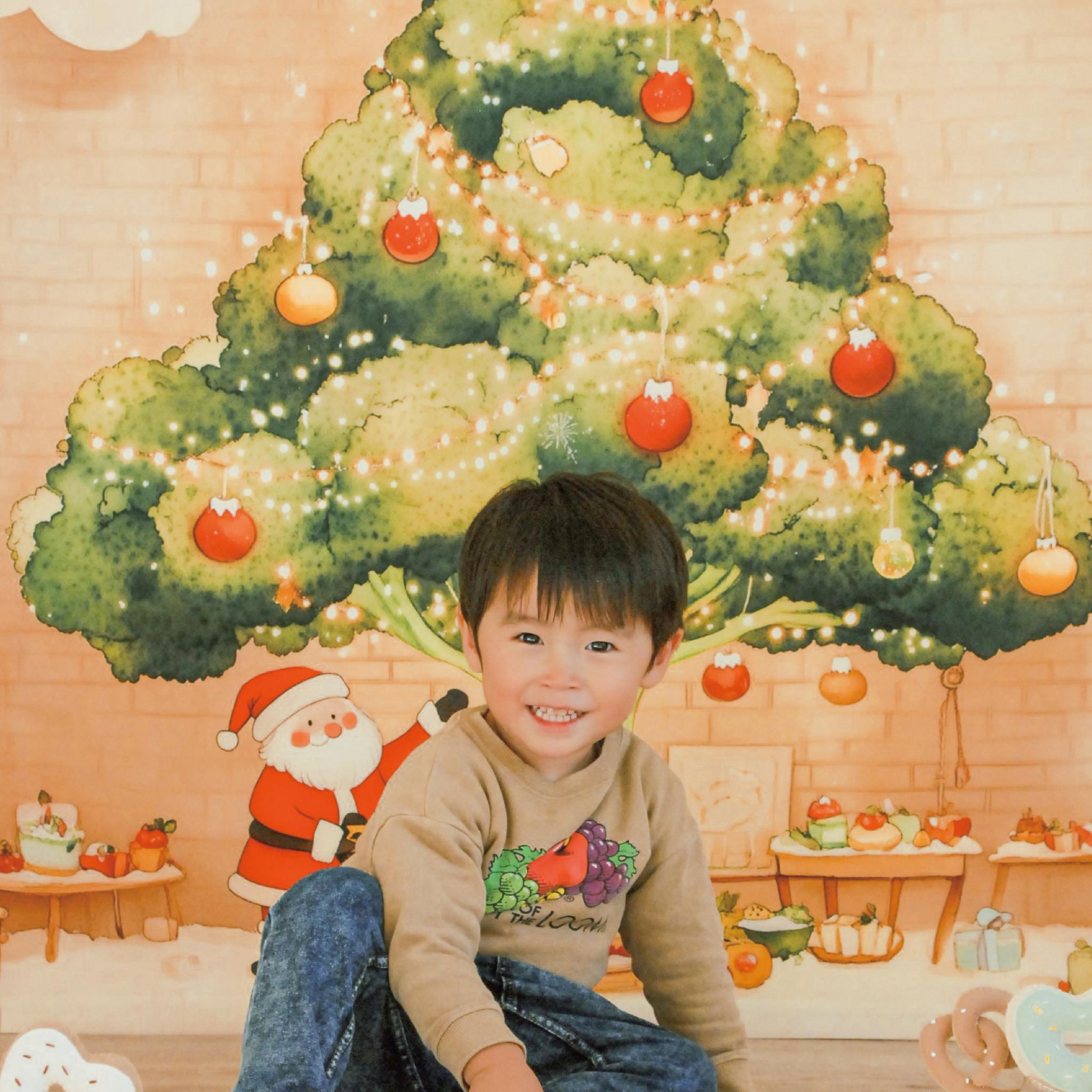 ［11/20 21:00～発売］サンタとクリスマスツリーマット/おうちスタジオ/おうちフォトに ［背景布］[撮影小物] | 18枚目