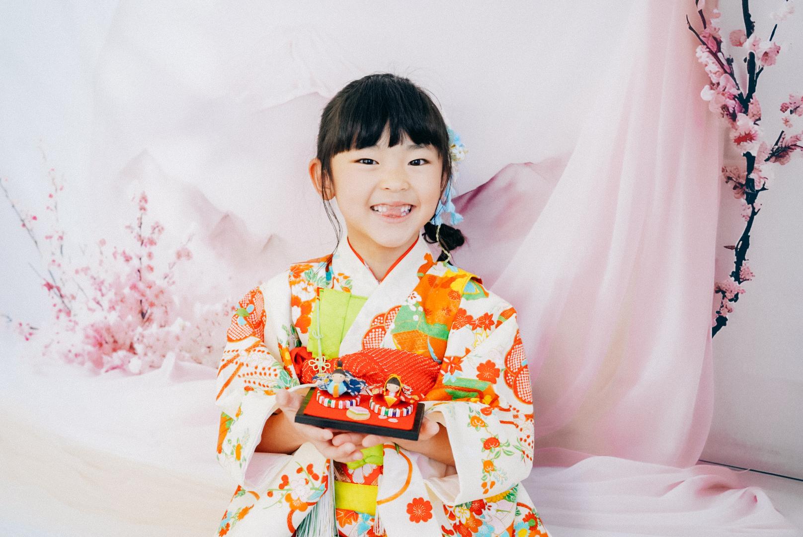 桃の花のアーチボードマット ひな祭りや七五三、お誕生日の飾りつけに | 9枚目